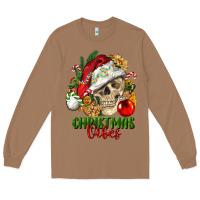 Toasted Coconut Christmas Vibes Human Skull Long Sleeve Tee - FaDigitalArtStudio