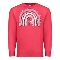 Cardinal breast cancer  rainbow Premium Sweatshirt - MaliasSmallBusiness