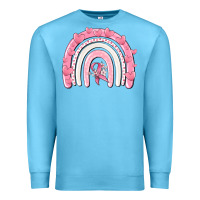 Ocean Blue breast cancer  rainbow Premium Sweatshirt - MaliasSmallBusiness