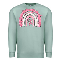 Seafoam breast cancer  rainbow Premium Sweatshirt - MaliasSmallBusiness