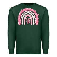 Sports Green breast cancer  rainbow Premium Sweatshirt - MaliasSmallBusiness