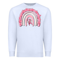 White breast cancer  rainbow Premium Sweatshirt - MaliasSmallBusiness