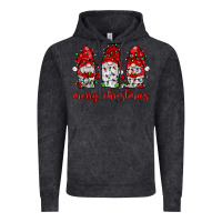 Vintage Black merry christmas gnome with christmas lights Vintage Hoodie - JahusDesignShop