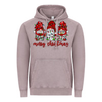 Vintage Zinc merry christmas gnome with christmas lights Vintage Hoodie - JahusDesignShop