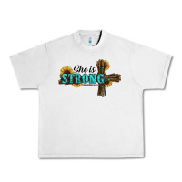 Lunar Rock she i̇s strong western cross Urban Heavy Tee - RanaPortraitStore