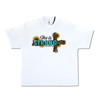 White she i̇s strong western cross Urban Heavy Tee - RanaPortraitStore
