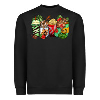 Black tiger coffee cups Heavyweight Sweatshirt - Zillion Design Studio