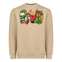 Mushroom tiger coffee cups Heavyweight Sweatshirt - Zillion Design Studio