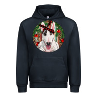 Navy Christmas Bull Terrier Urban Hoodie - RanaPortraitStore