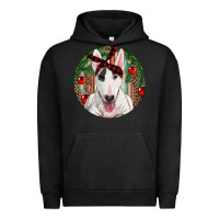 Pigment Black Christmas Bull Terrier Urban Hoodie - RanaPortraitStore