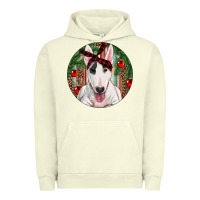 Pigment Pistachio Christmas Bull Terrier Urban Hoodie - RanaPortraitStore