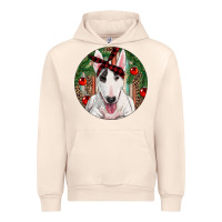Sandshell Christmas Bull Terrier Urban Hoodie - RanaPortraitStore