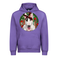 Tulip Christmas Bull Terrier Urban Hoodie - RanaPortraitStore