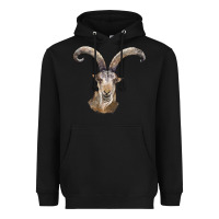 Black spanish goat face Heavyweight Hoodie - LillyAllenDesigns