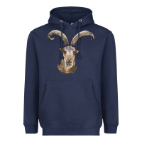 Navy spanish goat face Heavyweight Hoodie - LillyAllenDesigns