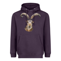 Plum spanish goat face Heavyweight Hoodie - LillyAllenDesigns