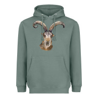 Sage spanish goat face Heavyweight Hoodie - LillyAllenDesigns