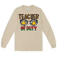 Mushroom teacher of duty Long Sleeve Tee - CowhideDigitalArt