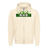 Sandshell st patricks gnomes Zipper Hoodie - Jasminsmagicworld