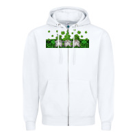 White st patricks gnomes Zipper Hoodie - Jasminsmagicworld