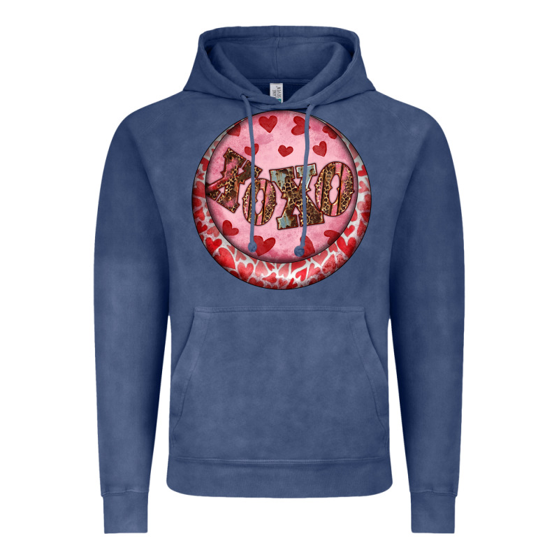 Western Valentine's Day Xoxo Round Earrings Vintage Hoodie by RanaPortraitStore | Teevron