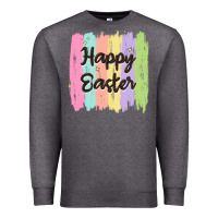 Charcoal Heather happy easter Premium Sweatshirt - MaliasSmallBusiness