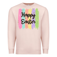 Pale Pink happy easter Premium Sweatshirt - MaliasSmallBusiness