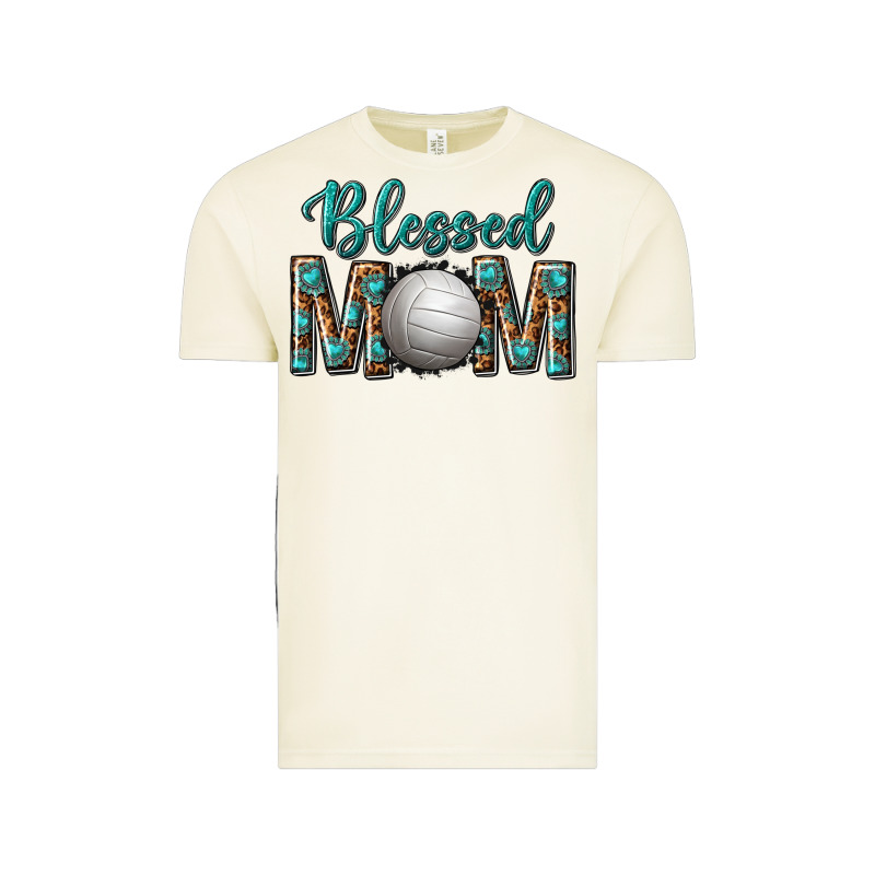 Western Blessed Mom With Volleyball Vintage Tee by texasbilliewilder | Teevron