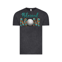 Vintage Black western blessed mom with volleyball Vintage Tee - texasbilliewilder