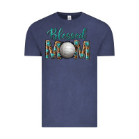 Vintage Denim western blessed mom with volleyball Vintage Tee - texasbilliewilder