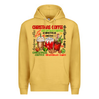Antique Gold Christmas coffee Premium Hoodie - MaliasSmallBusiness