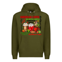 Army Green Christmas coffee Premium Hoodie - MaliasSmallBusiness