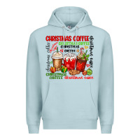 Blue Mist Christmas coffee Premium Hoodie - MaliasSmallBusiness