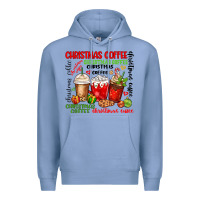 Colony Blue Christmas coffee Premium Hoodie - MaliasSmallBusiness