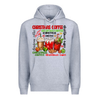 Heather Grey Christmas coffee Premium Hoodie - MaliasSmallBusiness