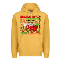 Mustard Christmas coffee Premium Hoodie - MaliasSmallBusiness