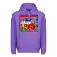Purple Christmas coffee Premium Hoodie - MaliasSmallBusiness