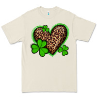 Bone st patricks day leopard heart with shamrocks Premium Tee - Artiststas