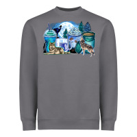 Storm wolf coffee cups Heavyweight Sweatshirt - Zillion Design Studio