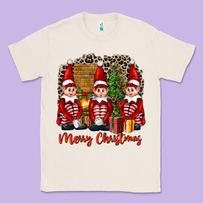 Merry Christmas Elfs Classic Tee Designed By Fadigitalartstudio