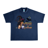 Navy Black Witch Vibes Urban Heavy Tee - texasbilliewilder