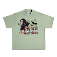 Oil Green Black Witch Vibes Urban Heavy Tee - texasbilliewilder
