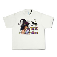 Pistachio Black Witch Vibes Urban Heavy Tee - texasbilliewilder