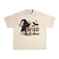 Sandshell Black Witch Vibes Urban Heavy Tee - texasbilliewilder