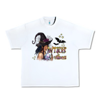 White Black Witch Vibes Urban Heavy Tee - texasbilliewilder