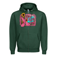 Sports Green go fight win Zipper Hoodie - JahusDesignShop