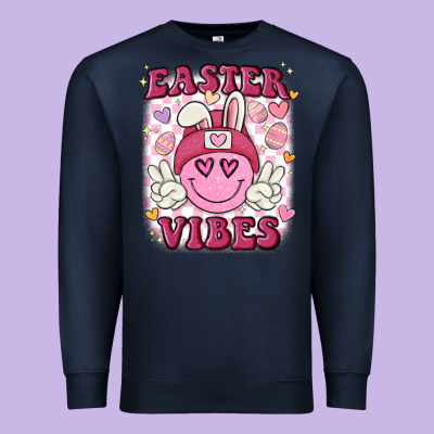Easter Vibes Premium Sweatshirt Designed By Maliassmallbusiness