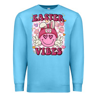 Ocean Blue Easter vibes Premium Sweatshirt - MaliasSmallBusiness