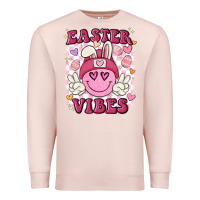 Pale Pink Easter vibes Premium Sweatshirt - MaliasSmallBusiness