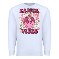 White Easter vibes Premium Sweatshirt - MaliasSmallBusiness